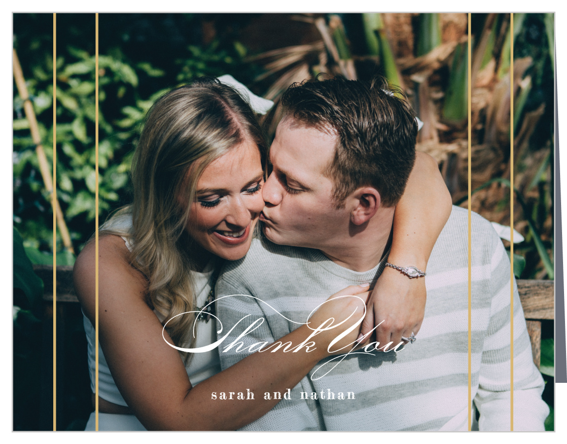 Starburst Frame Wedding Thank You Cards