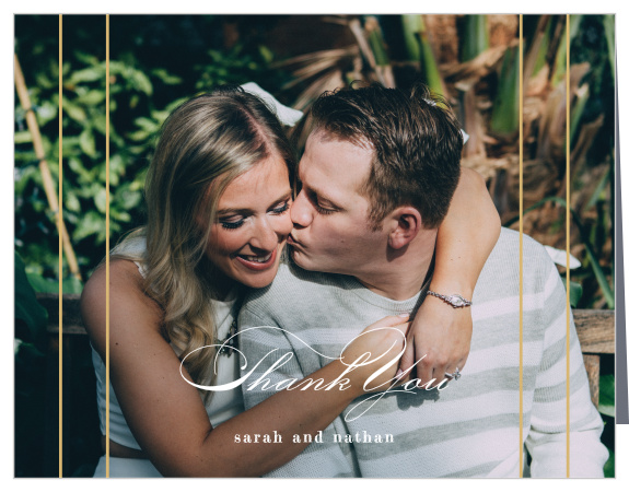 Starburst Frame Wedding Thank You Cards
