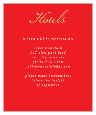 India Ombre Accommodation Cards