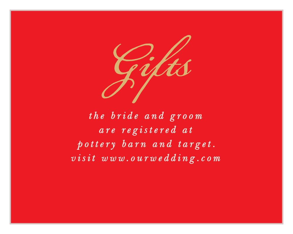 India Ombre Registry Cards
