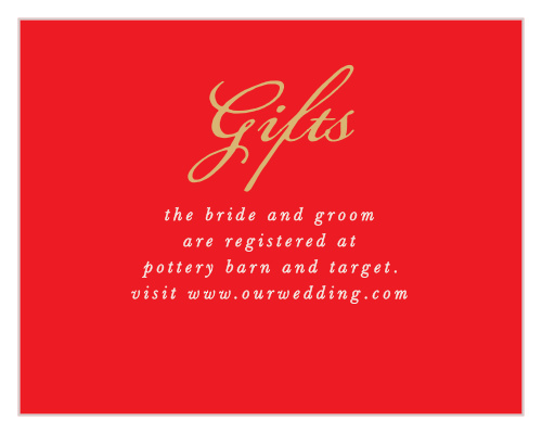 India Ombre Registry Cards