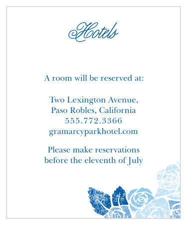 Mexican Flowers Accommodation Cards