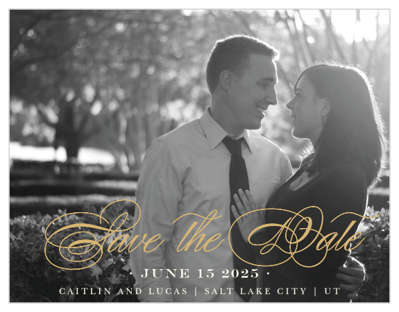 Help your guests prepare to be there on your big day with the Deco Diamonds Save-the-Date Magnets!  
