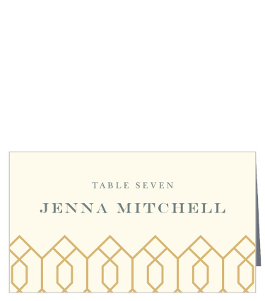 Deco Diamonds Place Cards