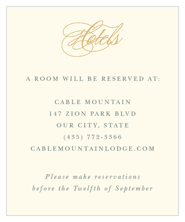 Deco Diamonds Accommodation Cards