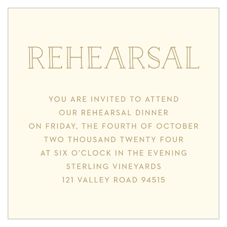 Filigree Frame Rehearsal Cards