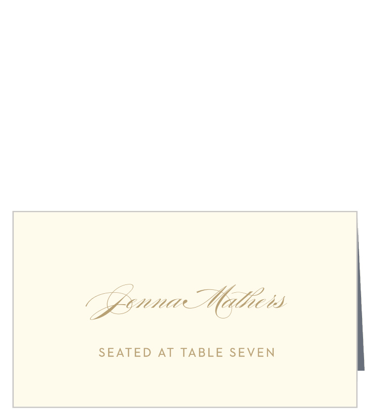 Filigree Frame Place Cards
