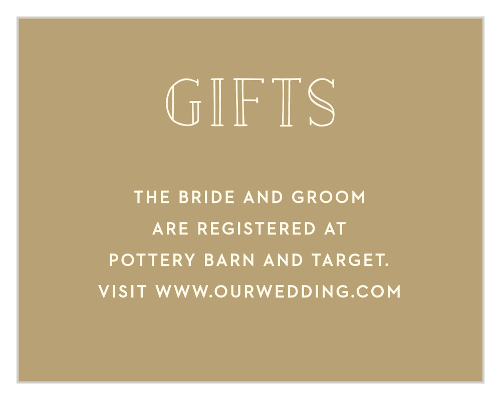 Filigree Frame Registry Cards