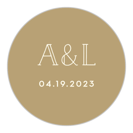 Filigree Frame Wedding Stickers
