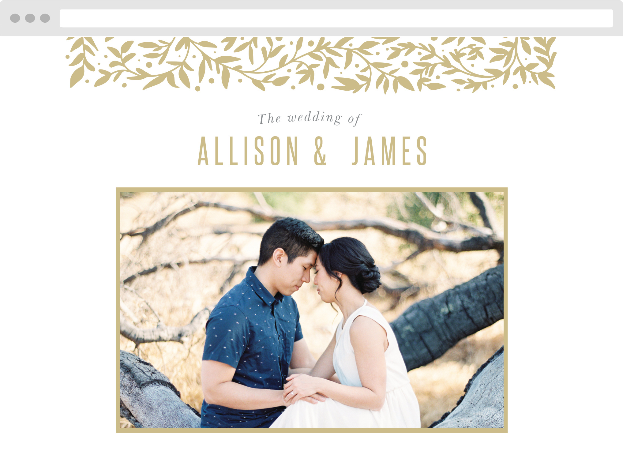 Medieval Library Wedding Website