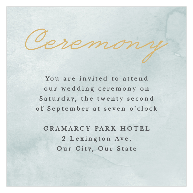 True Love Story Ceremony Cards