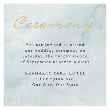 True Love Story Ceremony Cards