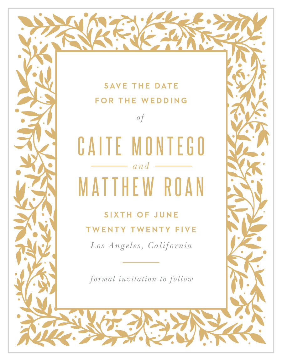 Medieval Library Save the Date Cards