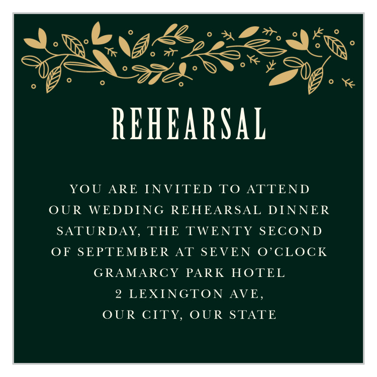 Autumn Forest Rehearsal Cards