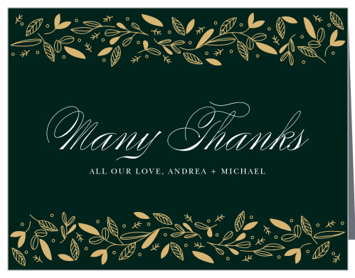 Autumn Forest Wedding Thank You Cards