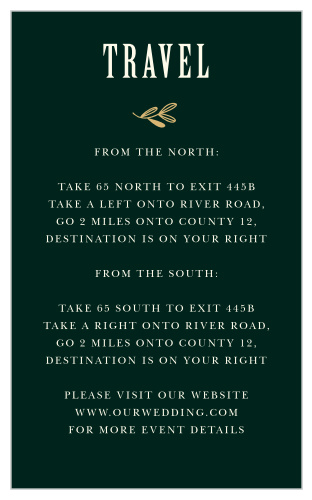 Autumn Forest Direction Cards