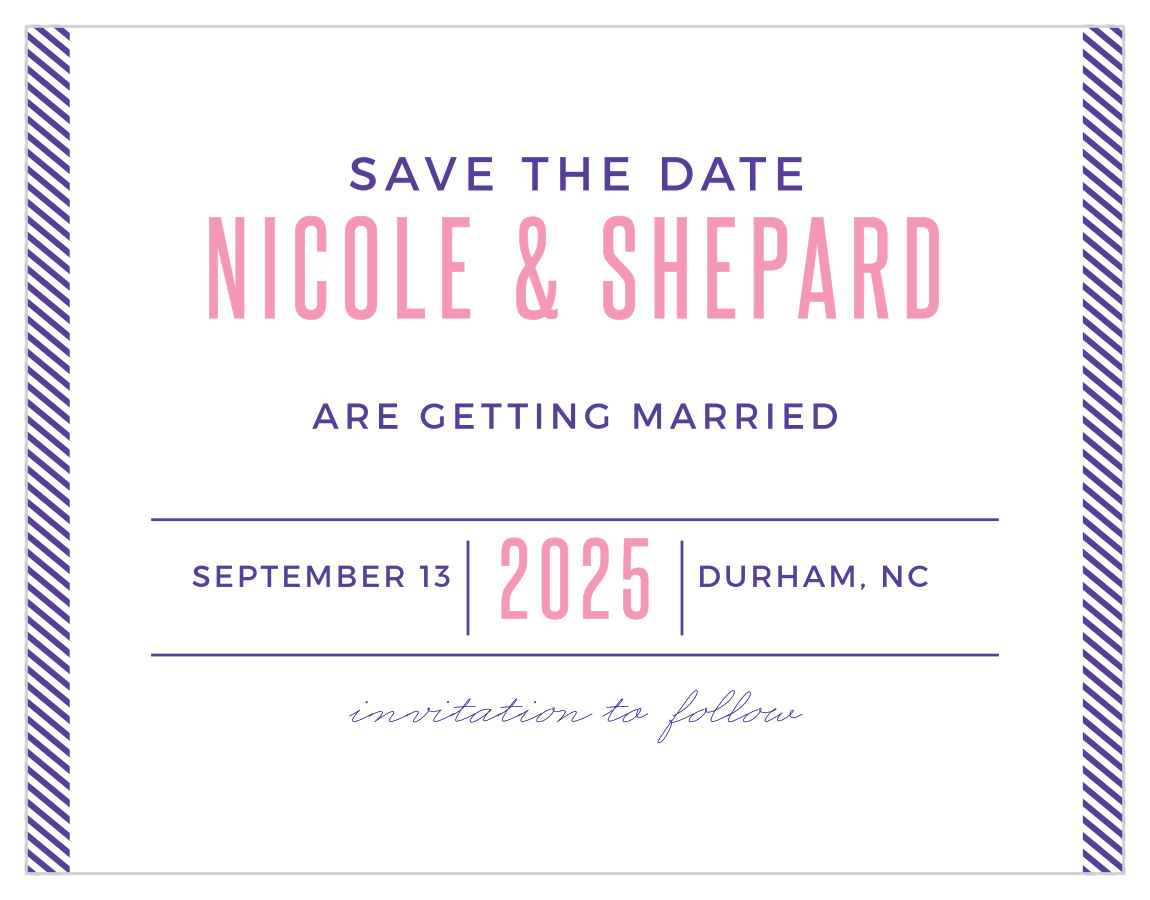 Artful Elegance Save the Date Cards