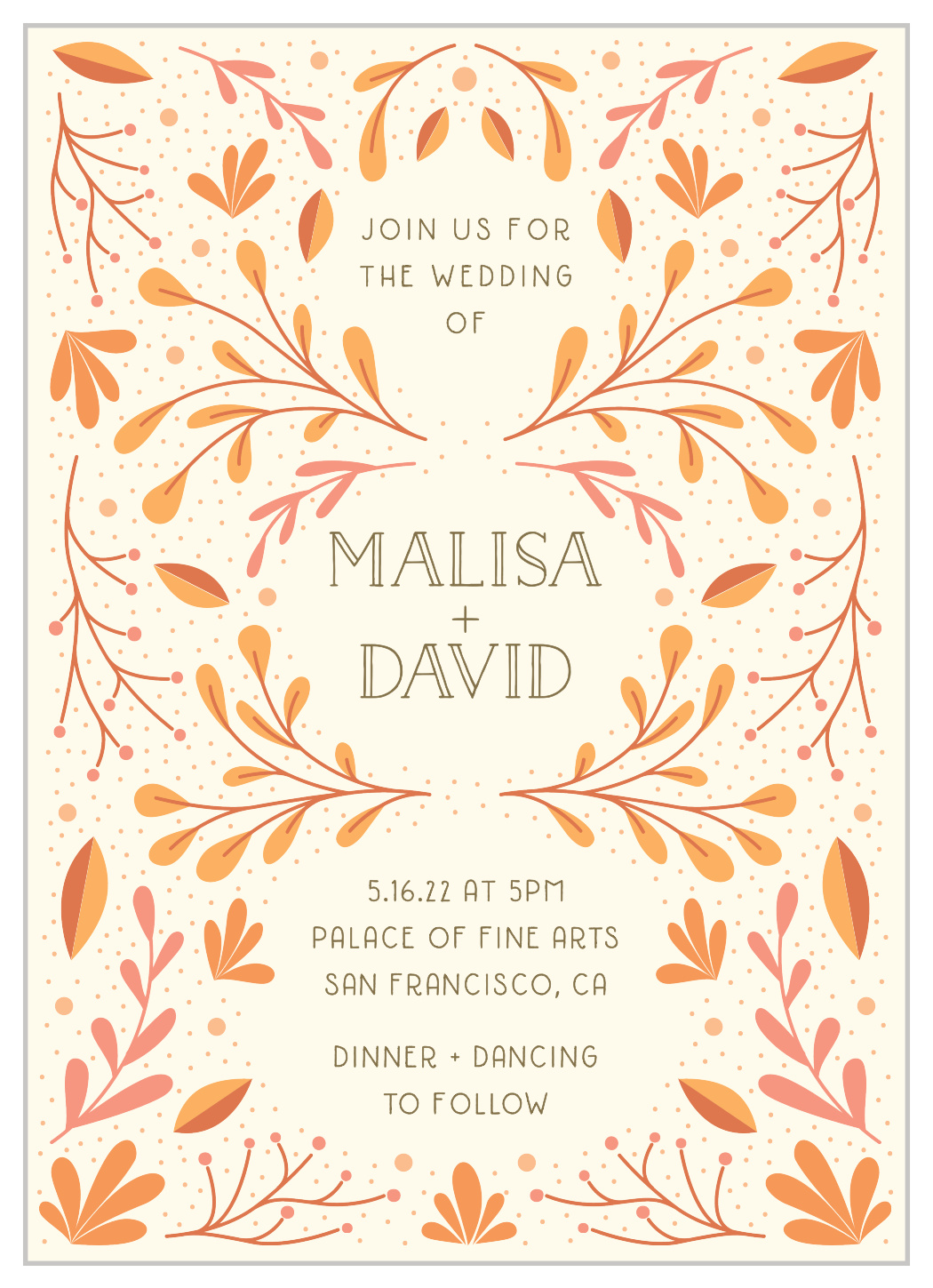 Rustic Fall Wedding Invitations