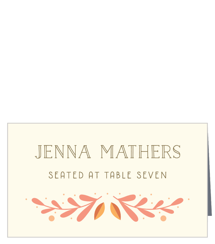 Rustic Fall Place Cards