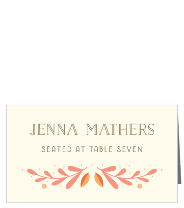 Rustic Fall Place Cards