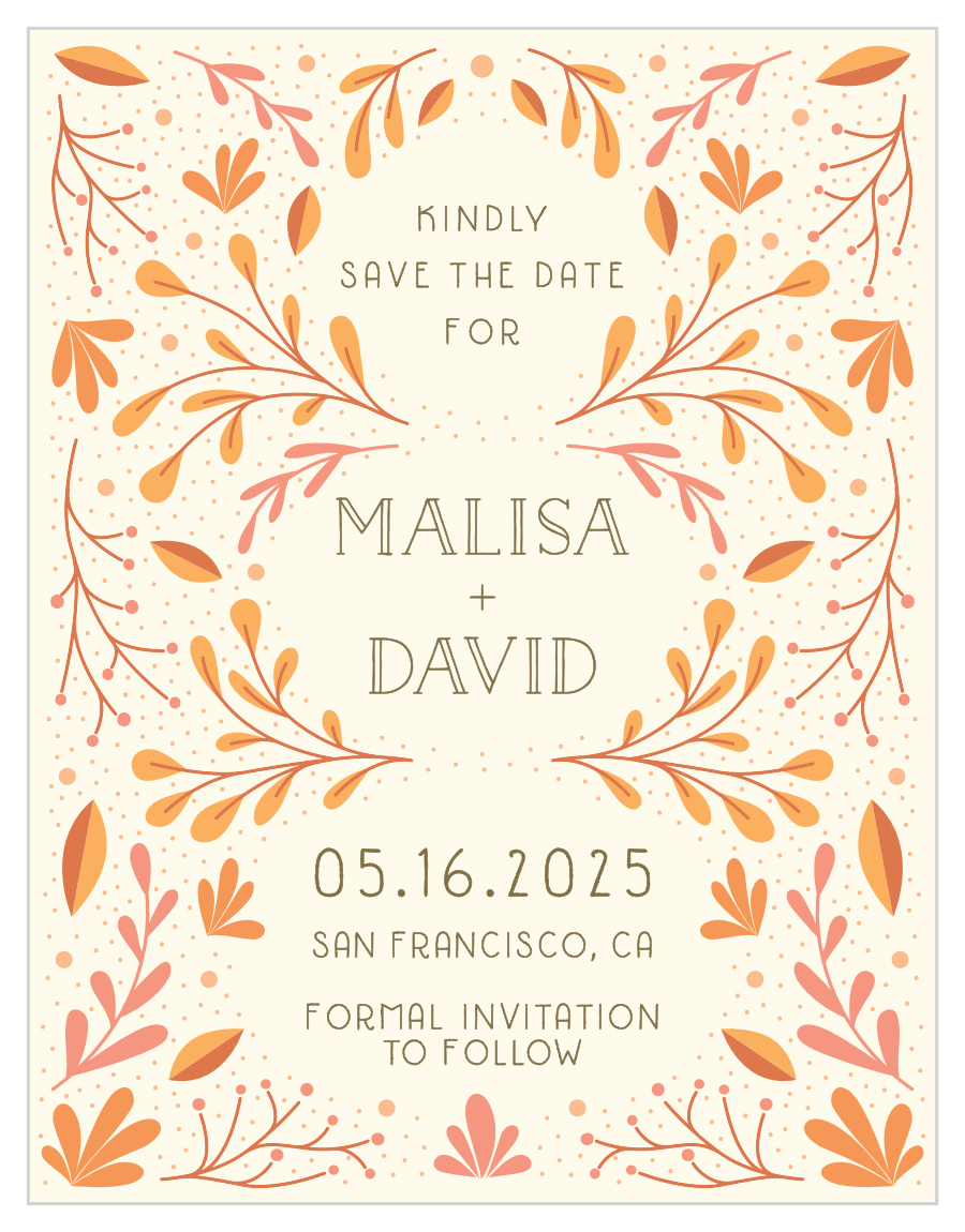 Rustic Fall Save the Date Magnets