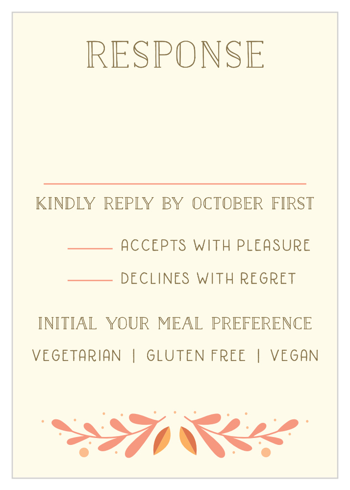 Rustic Fall Response Cards