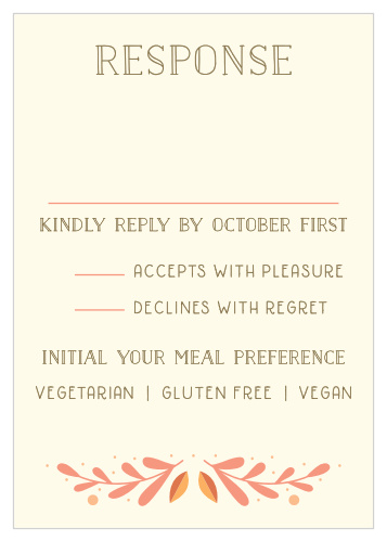 Rustic Fall Response Cards