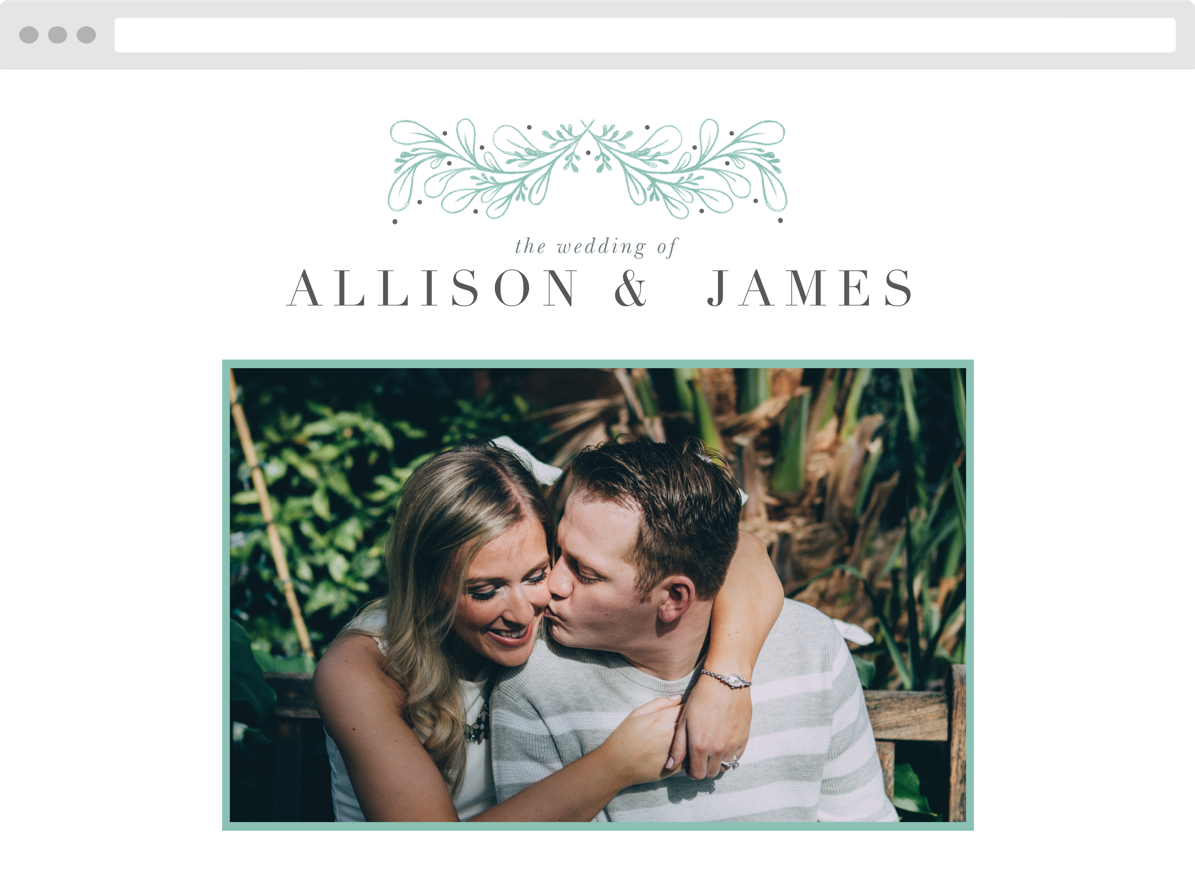 Fairytale Frame Wedding Website