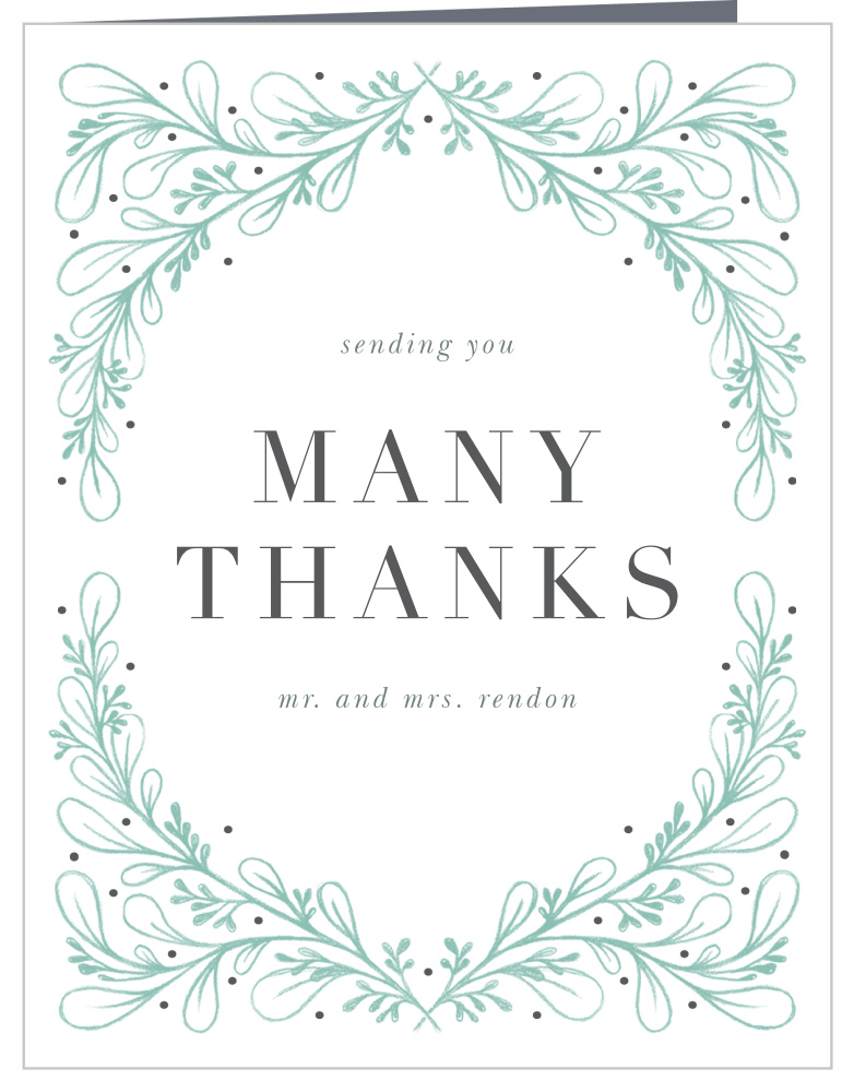 Fairytale Frame Wedding Thank You Cards