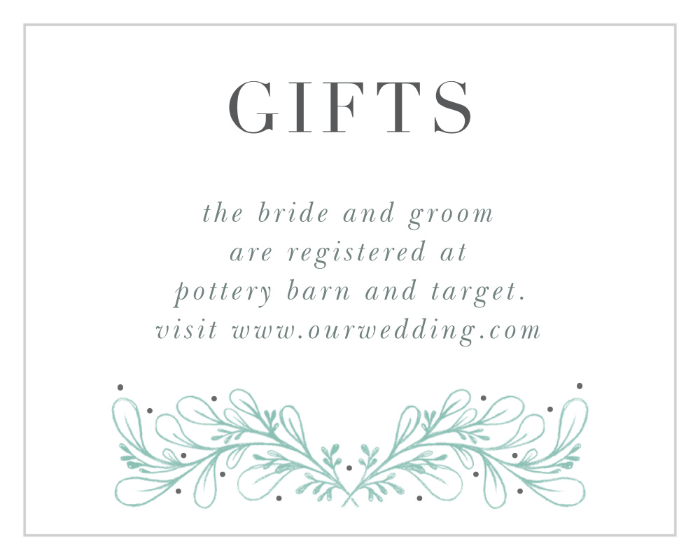 Fairytale Frame Registry Cards
