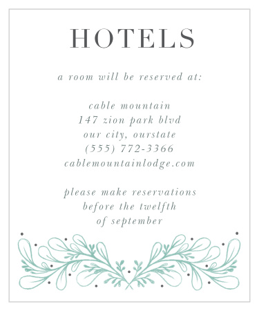 Fairytale Frame Accommodation Cards