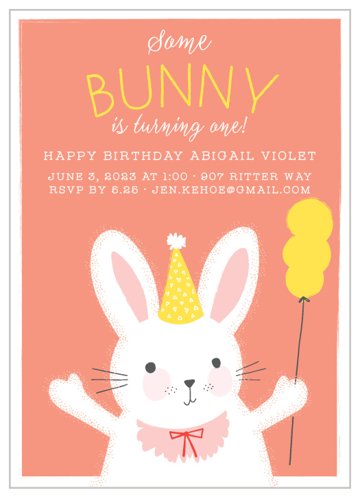 Some Bunny is turning one!