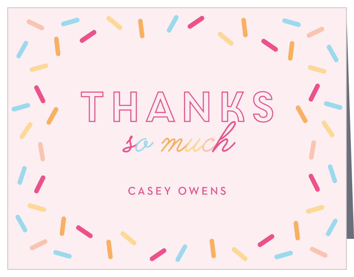 Joyful Sprinkles Children's Birthday Thank You Cards