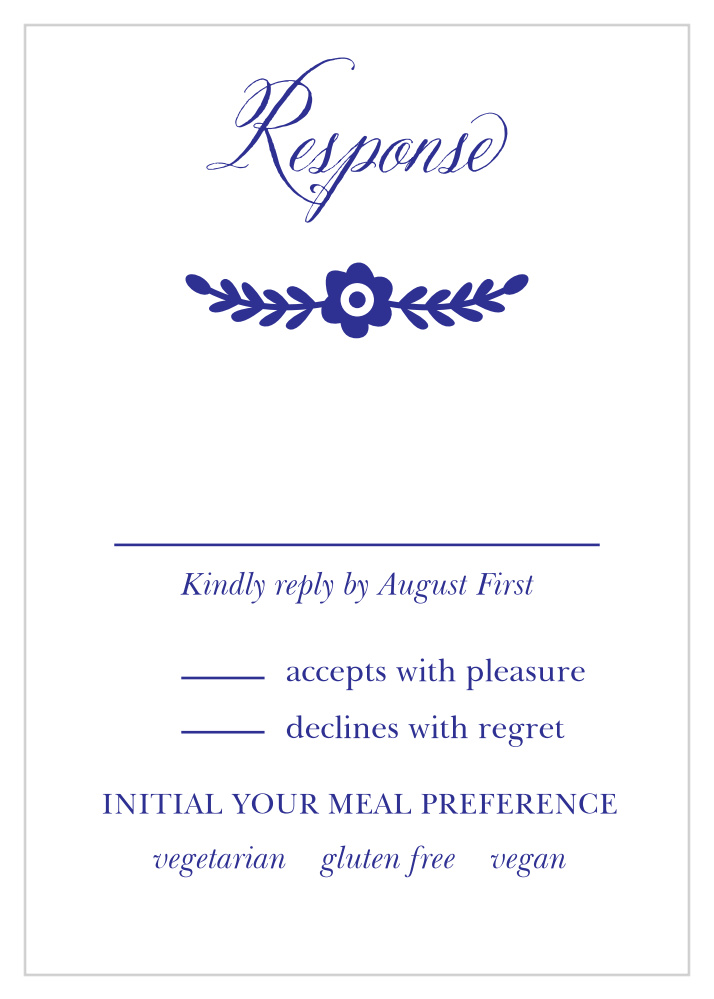 Festive Florals Response Cards