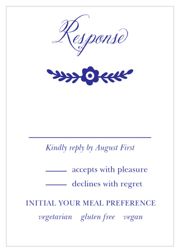 Festive Florals Response Cards