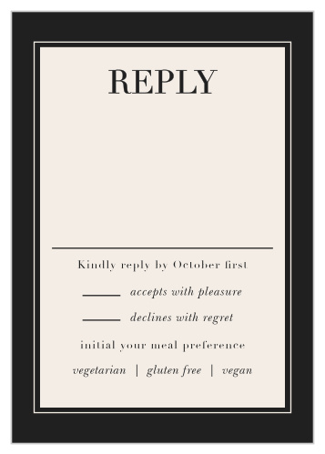 Dark Dutch Florals Response Cards