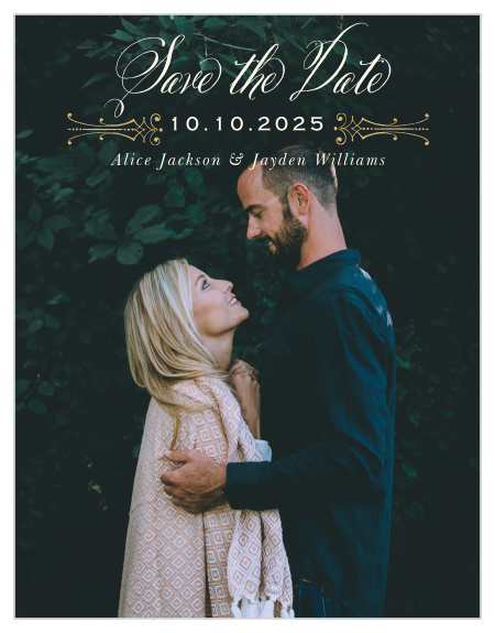 Our Royal Fairytale Save-the-Date Cards have everything you need to compliment your happily ever after wedding. 