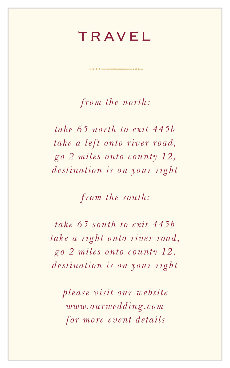 Royal Fairytale Direction Cards