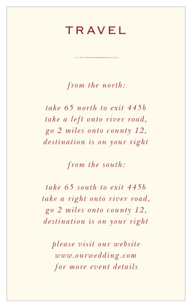 Royal Fairytale Direction Cards