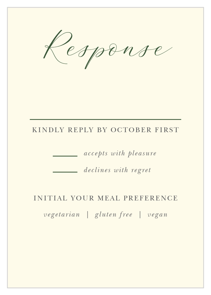 Forest Fairytale Response Cards