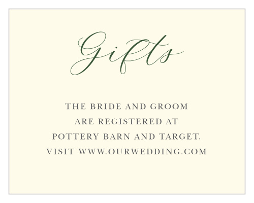 Forest Fairytale Registry Cards