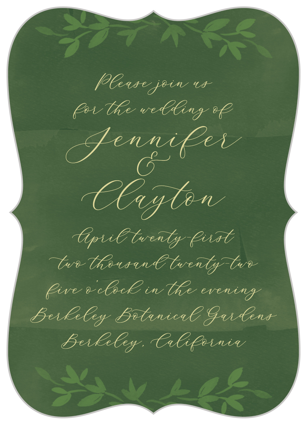 Forest Fairytale Wedding Invitations