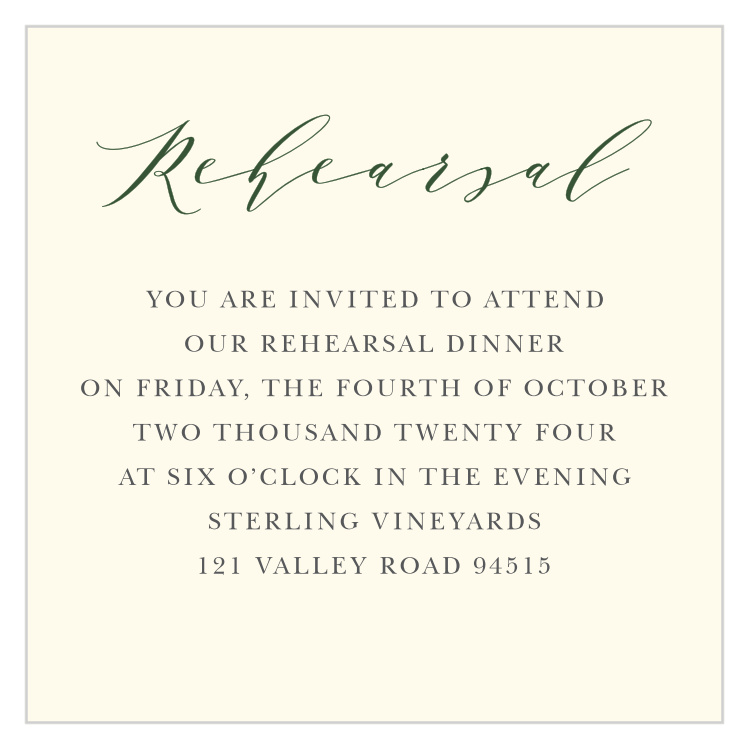 Forest Fairytale Rehearsal Cards