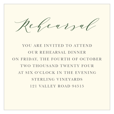 Forest Fairytale Rehearsal Cards