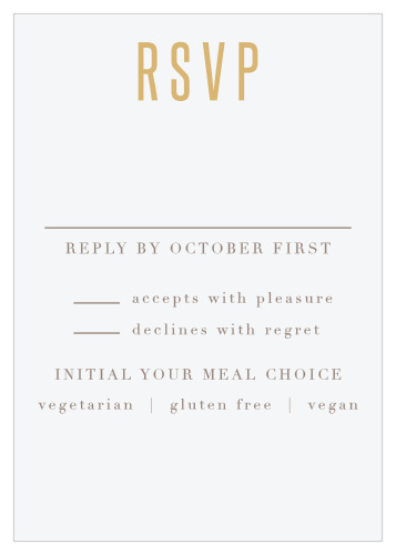 Golden Lace Response Cards
