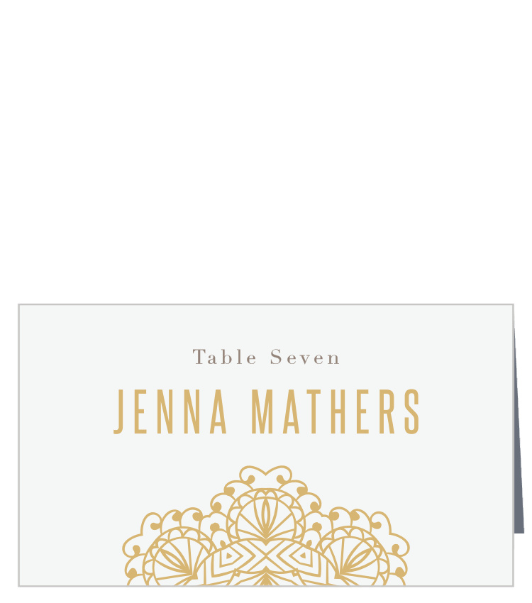 Golden Lace Place Cards
