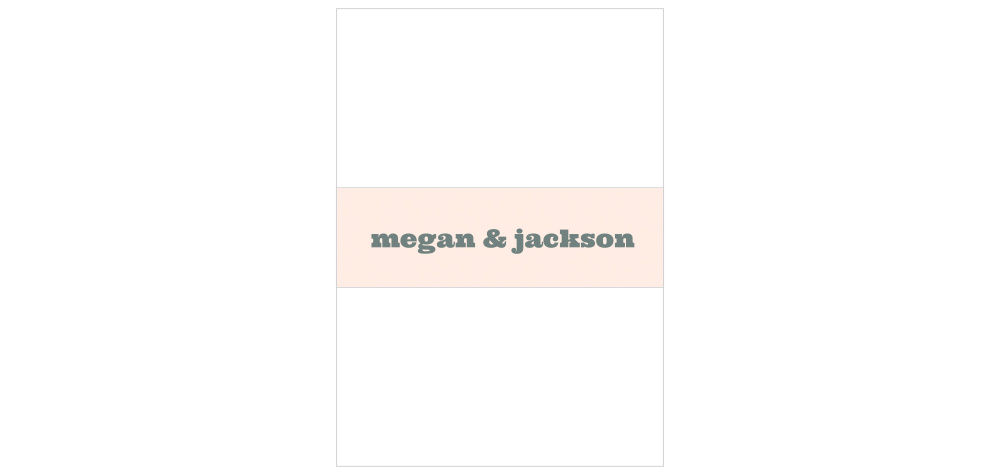 Modern Minimalist Wedding Belly Bands