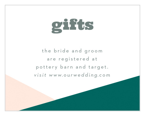 Modern Minimalist Registry Cards