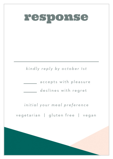 Modern Minimalist Response Cards