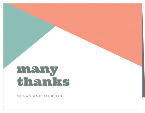 Modern Minimalist Wedding Thank You Cards
